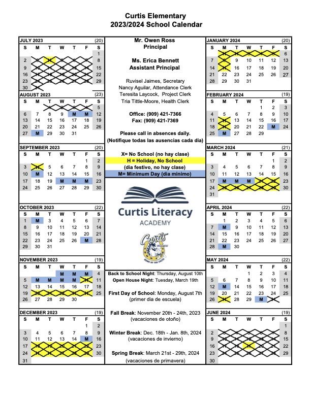  School Calendar-2023-2024